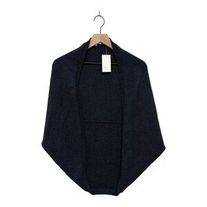 Vince Wool Blend Open Front Shrug Cardigan Navy Blue Size M NWT $195